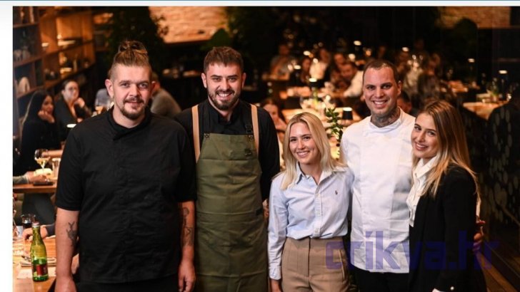 Mlada ekipa iz "Sabbije": Stjepan Gojsić, Stjepan Nevistić, Morana Manestar, chef Mandaric i Lea Džajkić