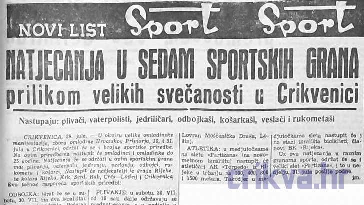 „Narodni sport”, 1.8.1955.