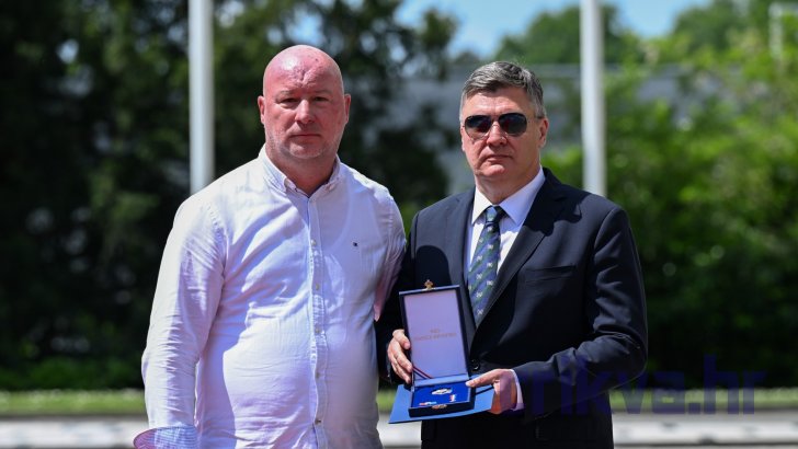 Marin Hreljac i predsjednik Republike Hrvatske Zoran Milanović (Ured predsjednika Republike Hrvatske / Dario Andrišek i Marko Beljan)